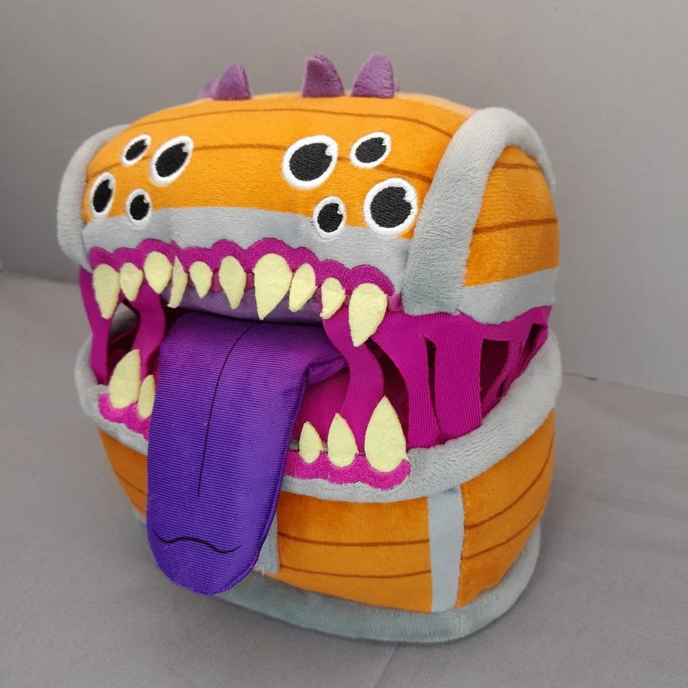 Dungeons & Dragons Mimic Plush Toy Orange Treasure Chest Monster Monster 6.5in
